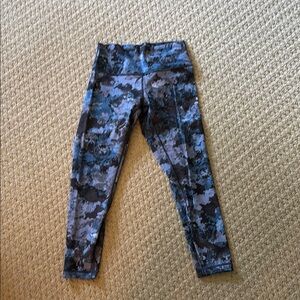 Lululemon Athletica Blue and Gray Leggings